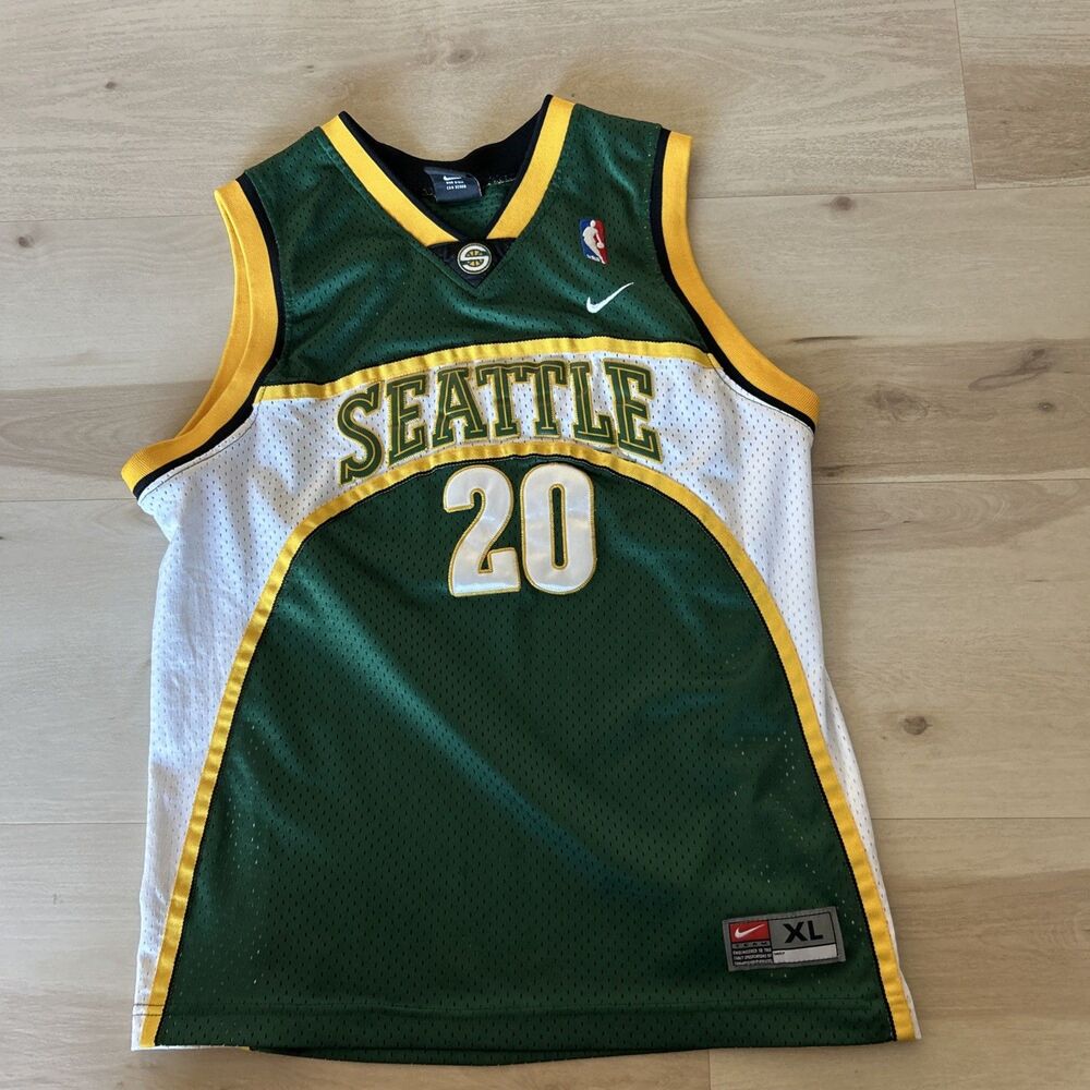 Rare! Vintage Super Sonics Payton Y XL Sleeveless Jersey
